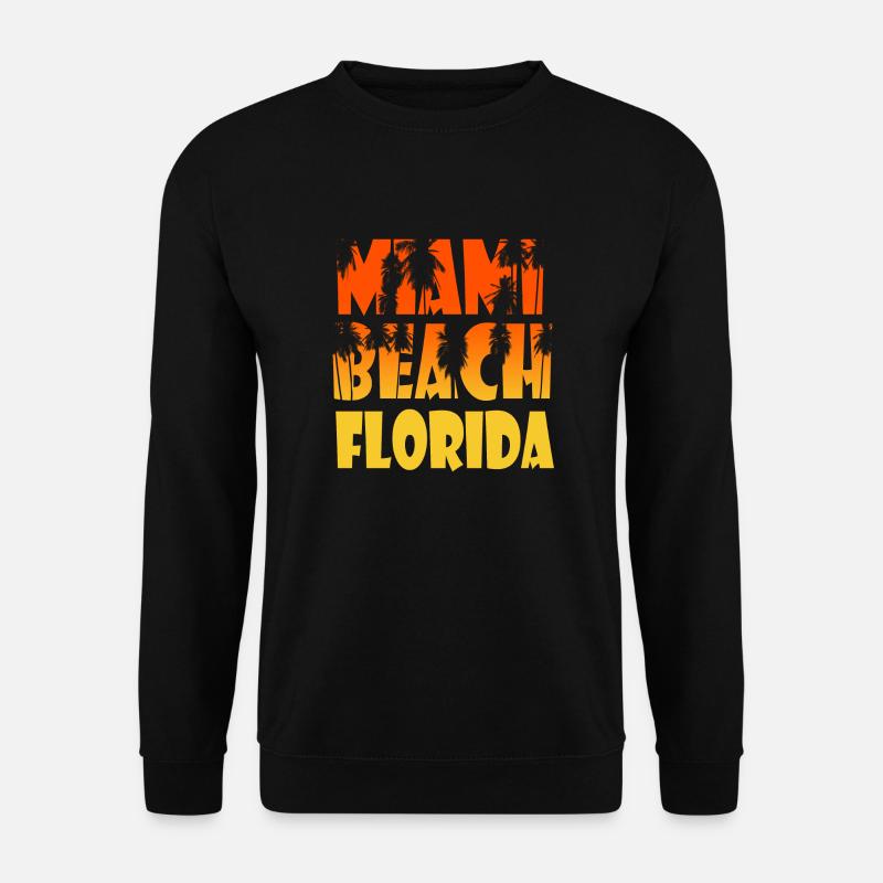 Miami Beach - Unisex Pullover - Schwarz
