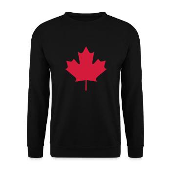 2009 07 15 canada maple leaf 1 - Sweat-shirt Unisexe - noir - Devant - Alina (178cm) & Michal (187cm)