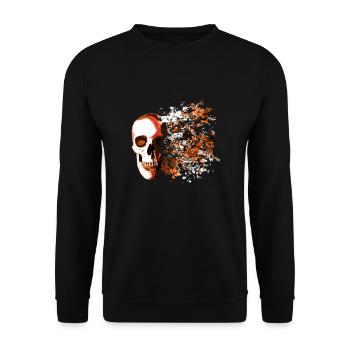 skull explosion - Sweat-shirt Unisexe - noir - Devant - Alina (178cm) & Michal (187cm)