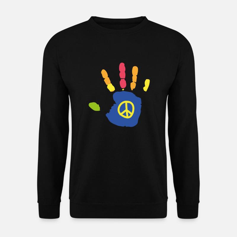Kinderhand (Peace) - Unisex Pullover - Schwarz