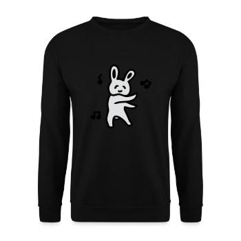 Lapin Partie - Sweat-shirt Unisexe - noir - Devant - Alina (178cm) & Michal (187cm)