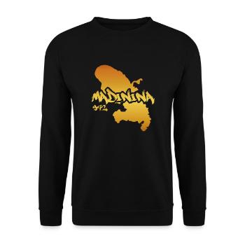 Madinina 972 gold design - Sweat-shirt Unisexe - noir - Devant - Alina (178cm) & Michal (187cm)