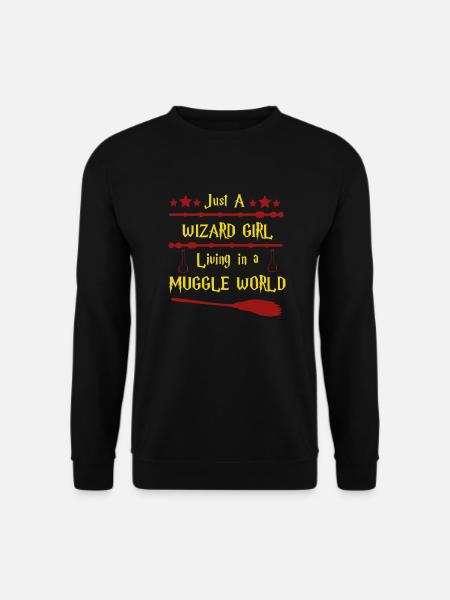 Wizard Girl - Unisex Pullover - Schwarz