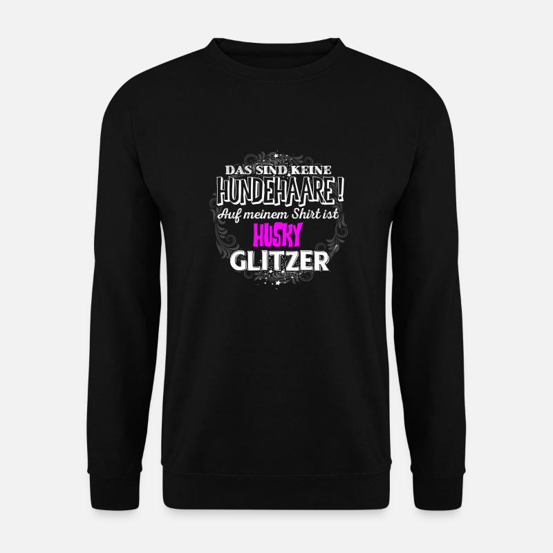 HUSKY - Glitzer - Unisex Pullover - Schwarz