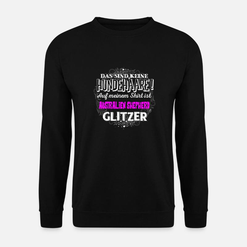 AUSTRALIEN SHEPHERD - Glitzer - Unisex Pullover - Schwarz