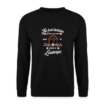 Leonberger - Unisex Pullover - Schwarz - Vorne - Alina (178cm) & Michal (187cm)