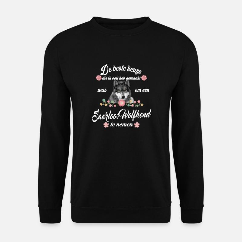 Saarloos Wolfhond - Unisex Pullover - Schwarz