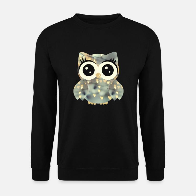 Eule_Glory - Unisex Pullover - Schwarz