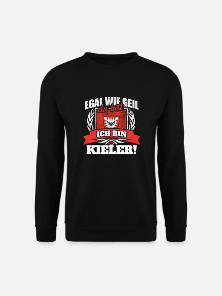Kieler Kiel Kielerin Schleswig-Holstein Geschenk - Unisex Pullover - Schwarz