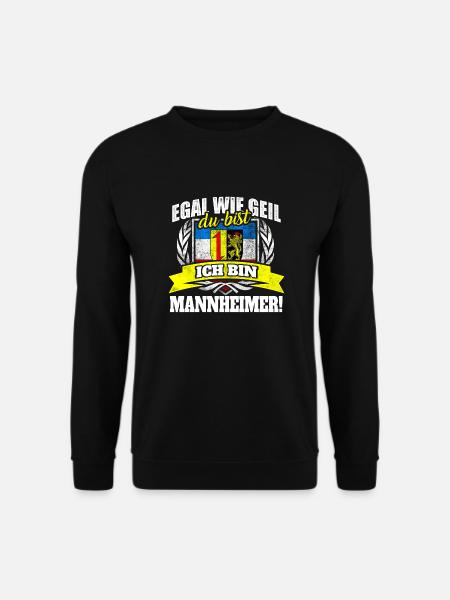 Mannheimer Mannheim Baden-Württemberg Geschenk - Unisex Pullover - Schwarz