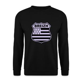 breizh bretagne - Unisex Sweatshirt - black - Front - Alina (178cm) & Michal (187cm)