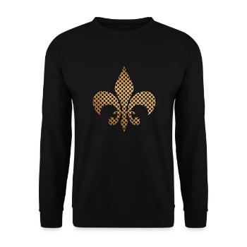 gold royal symbol - Sweat-shirt Unisexe - noir - Devant - Alina (178cm) & Michal (187cm)