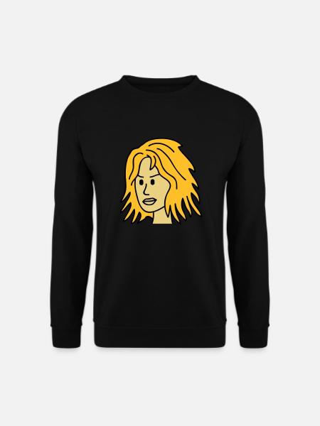 Angry Woman Face - Unisex Sweatshirt - black