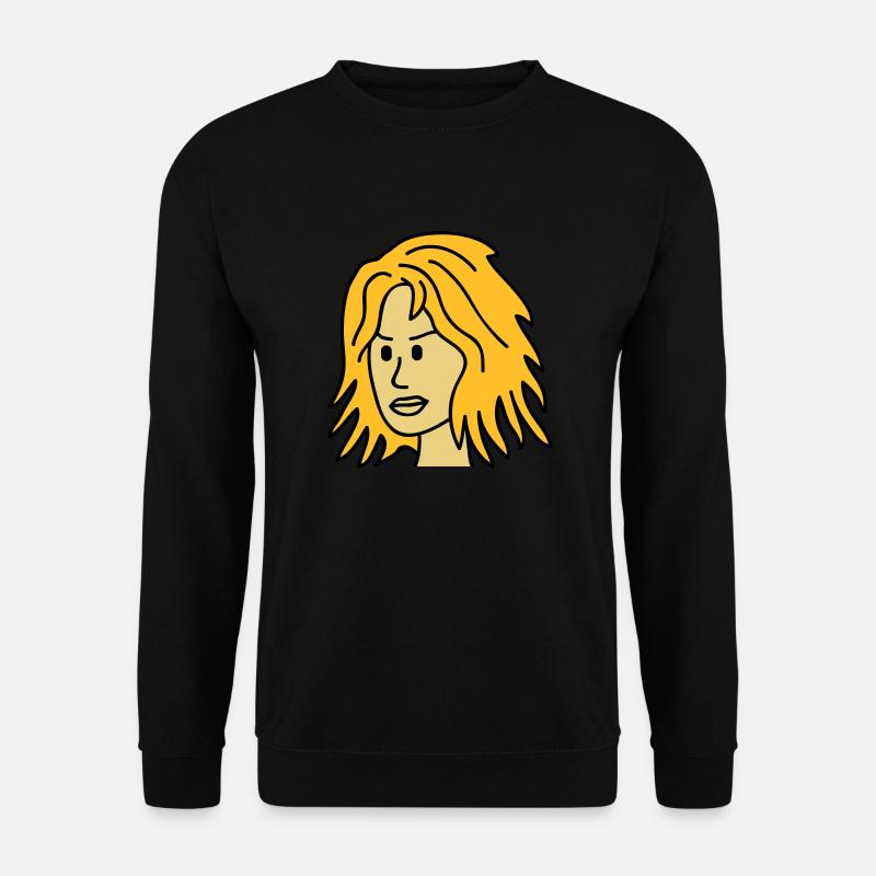 Angry Woman Face - Unisex Sweatshirt - black
