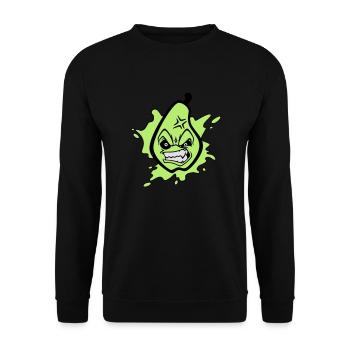 Angry pear - Sweat-shirt Unisexe - noir - Devant - Alina (178cm) & Michal (187cm)
