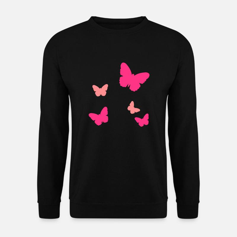 Schmetterlinge - Unisex Pullover - Schwarz