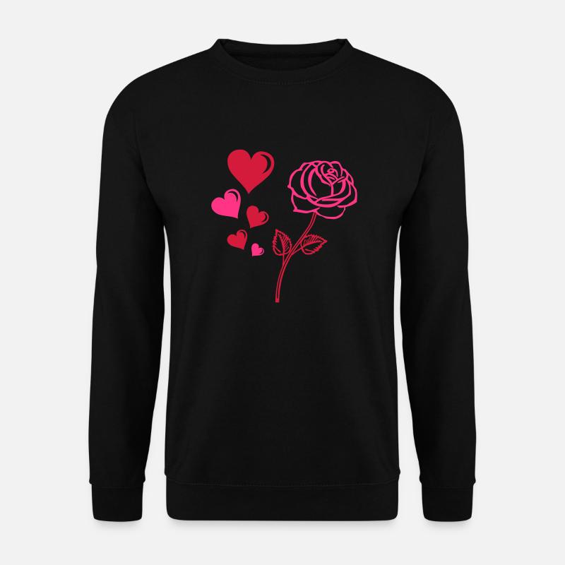 rose_love_02 - Unisex Pullover - Schwarz