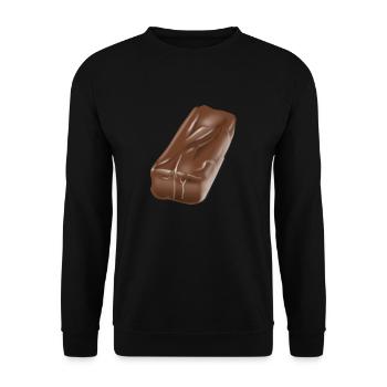Schokoriegel Schokolade Design - Unisex Pullover - Schwarz - Vorne - Alina (178cm) & Michal (187cm)
