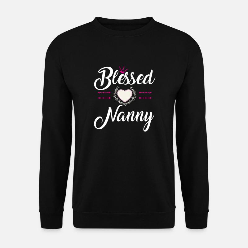 BLESSED NANNY - Unisex Sweatshirt - black