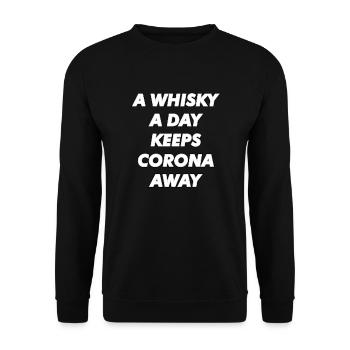 Corona Whisky, Corona, Whisky, whiskey, Scotland - Unisex Sweatshirt - black - Front - Alina (178cm) & Michal (187cm)