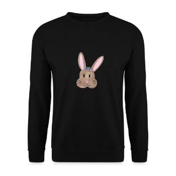 Hase - Unisex Pullover - Schwarz - Vorne - Alina (178cm) & Michal (187cm)