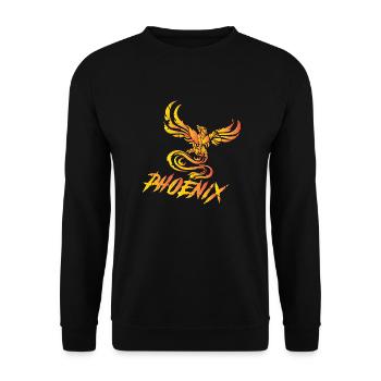 phoenix - Unisex Sweatshirt - black - Front - Alina (178cm) & Michal (187cm)