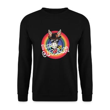 Pays catalan - Sweat-shirt Unisexe - noir - Devant - Alina (178cm) & Michal (187cm)
