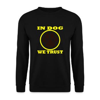 Chien chien - Sweat-shirt Unisexe - noir - Devant - Alina (178cm) & Michal (187cm)