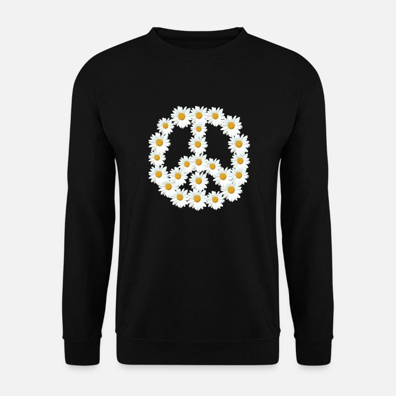Der Friede blüht - Unisex Pullover - Schwarz