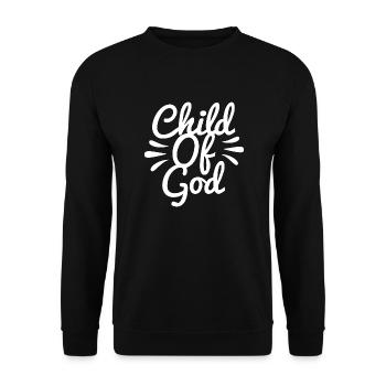 Christliche Sprüche - Unisex Pullover - Schwarz - Vorne - Alina (178cm) & Michal (187cm)