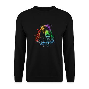 Cocker cocker Spaniel chien amoureux des chiens - Sweat-shirt Unisexe - noir - Devant - Alina (178cm) & Michal (187cm)
