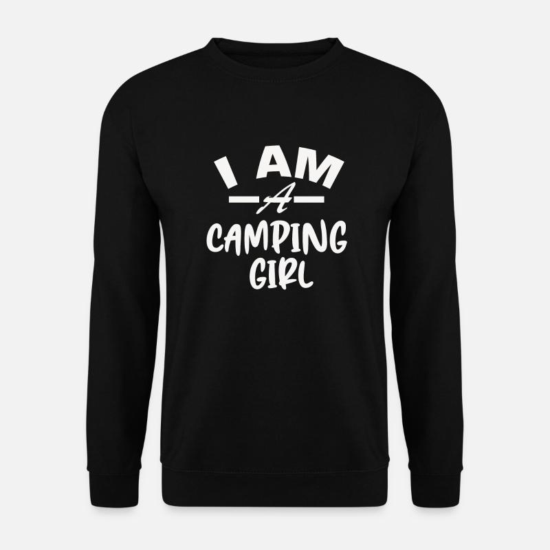 Camping - Unisex Pullover - Schwarz