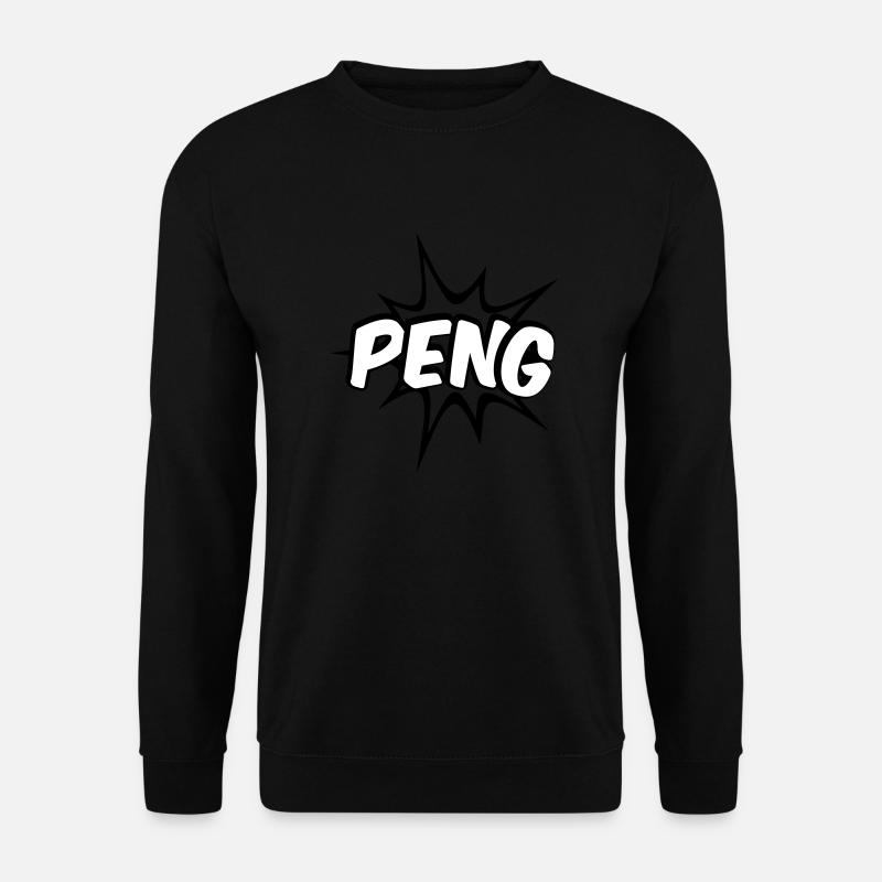 Peng Comic Design - Unisex Pullover - Schwarz