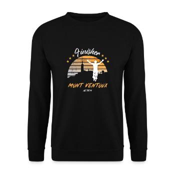 Rennrad Mont Ventoux, einer unserer Bestseller - Unisex Pullover - Schwarz - Vorne - Alina (178cm) & Michal (187cm)