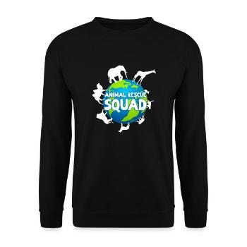 Animal Rescue Squad Saving Animals Animal Welfare - Unisex Sweatshirt - black - Front - Alina (178cm) & Michal (187cm)