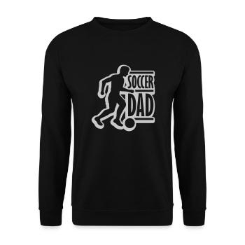 Logo du gagnant du soccer papa - Sweat-shirt Unisexe - noir - Devant - Alina (178cm) & Michal (187cm)