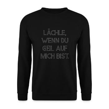 lächeln Party saufen feiern sexy lifestyle Spaß - Unisex Pullover - Schwarz - Vorne - Alina (178cm) & Michal (187cm)