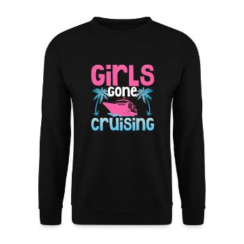 Girls Gone Cruising Vacation Cruiser - Unisex Pullover - Schwarz - Vorne - Alina (178cm) & Michal (187cm)