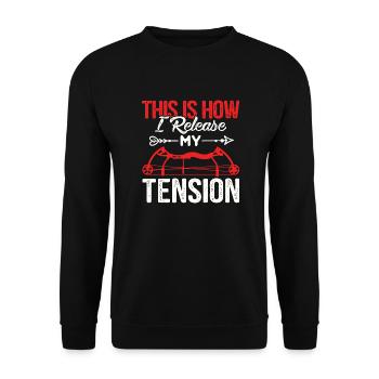 Archery Archer Archery Target - Unisex Sweatshirt - black - Front - Alina (178cm) & Michal (187cm)