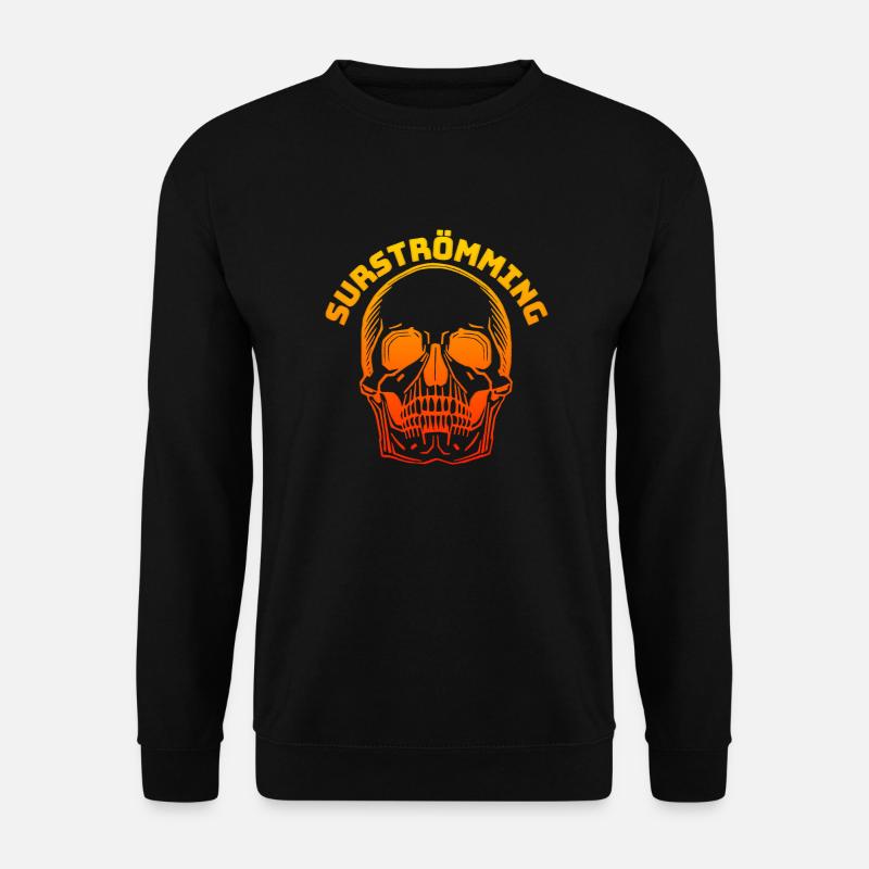 Surströmming skull - Unisex Sweatshirt - black
