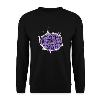 cook gift for cook chefowner bake birthday food - Unisex Pullover - Schwarz - Vorne - Alina (178cm) & Michal (187cm)