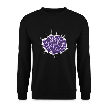 dog grausamkeit niedlich naturschutz geburtstag - Unisex Pullover - Schwarz - Vorne - Alina (178cm) & Michal (187cm)