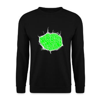 humor veganer veganes essen biologisch vegan - Unisex Pullover - Schwarz - Vorne - Alina (178cm) & Michal (187cm)