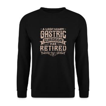 Bariatric Sleeve Surgery - Weight Loss - Unisex Pullover - Schwarz - Vorne - Alina (178cm) & Michal (187cm)