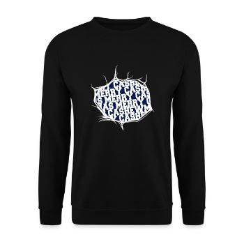 dinosaur beach holiday awkward christmas vacation - Unisex Pullover - Schwarz - Vorne - Alina (178cm) & Michal (187cm)