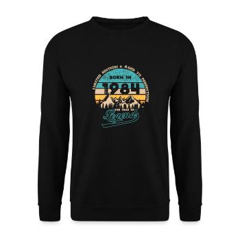 Legends 1984 - Unisex Sweatshirt - black - Front - Alina (178cm) & Michal (187cm)