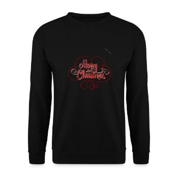 Merry Christmas - Unisex Sweatshirt - black - Front - Alina (178cm) & Michal (187cm)