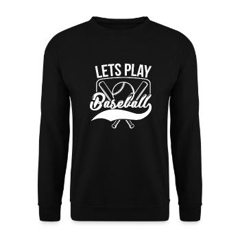 Baseball ist das beste Spiel, Baseball Champion - Unisex Pullover - Schwarz - Vorne - Alina (178cm) & Michal (187cm)