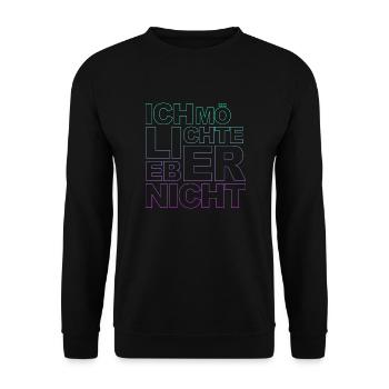 Bartleby der Schreiber - Ich möchte lieber nicht - Unisex Pullover - Schwarz - Vorne - Alina (178cm) & Michal (187cm)