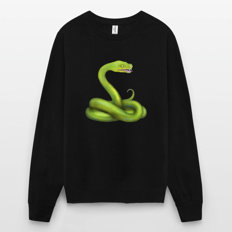 L’animal de la jungle du serpent python vert Sweat-shirt Unisexe